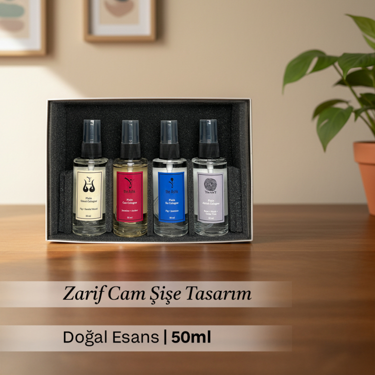 Ashk 50ml Kolonya 4'lü Set - 3