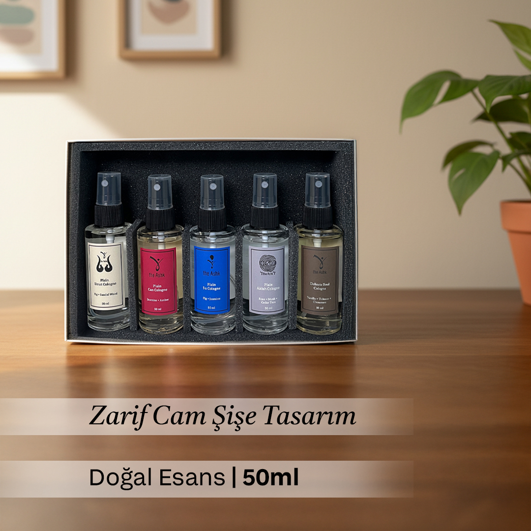 Ashk 50ml Kolonya 5'li Set - 3