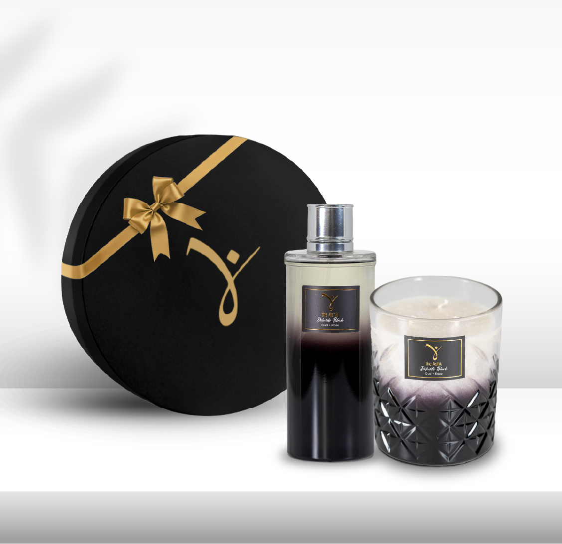 Delicate Black 300gr Mum & Delicate Black Kolonya 250ml Hediye Seti - 1