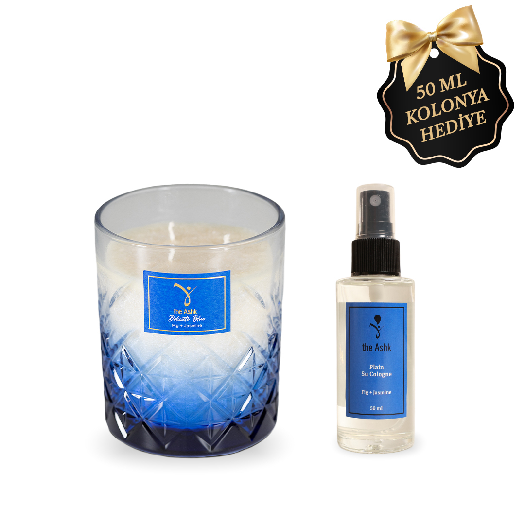 Delicate Blue Candle 300gr - 1