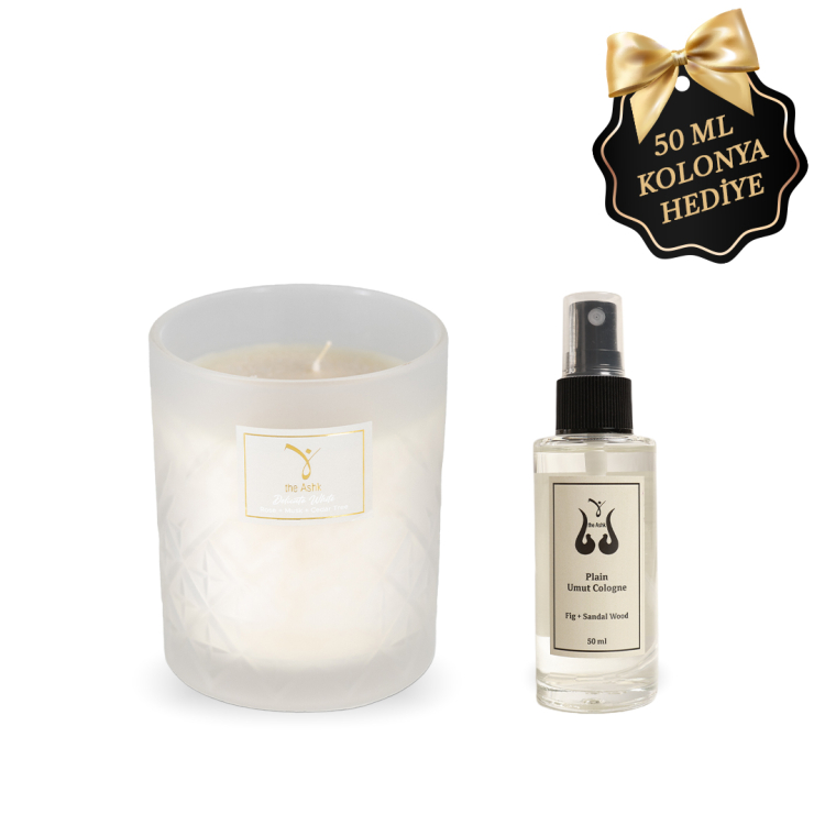 Delicate White Candle 300gr 