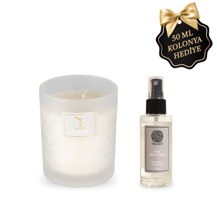 Delicate White Candle 300gr - theAshk