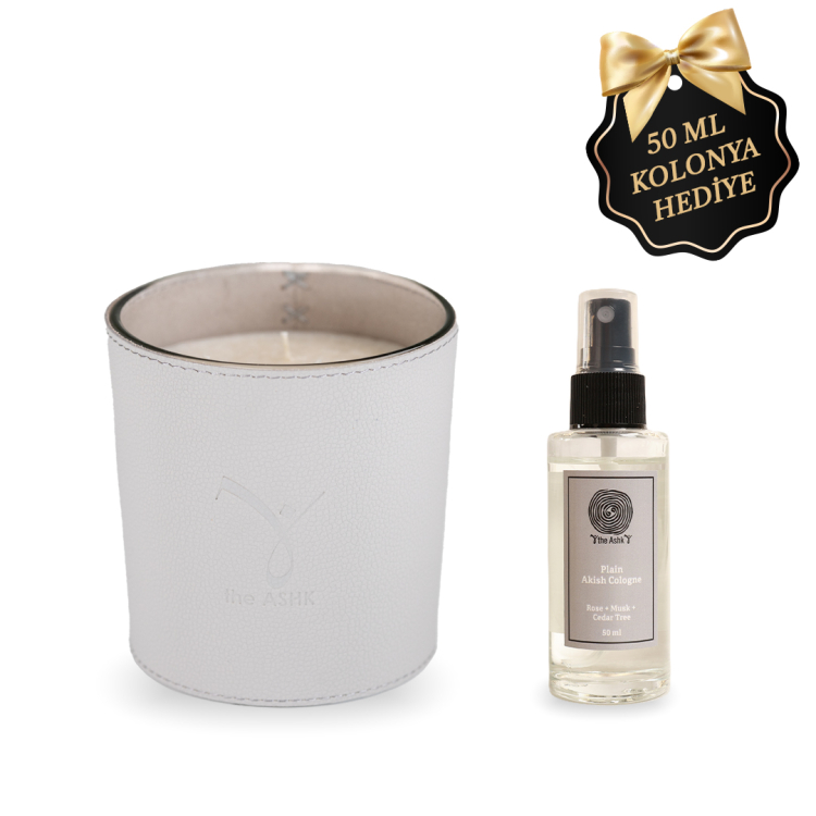 Deri Akish Acik Gri Bitkisel Mum 500gr - theAshk