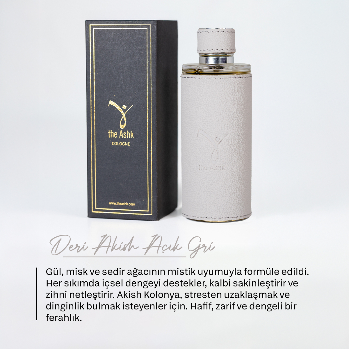Deri Akish Acik Gri Kolonya 250ml - 2