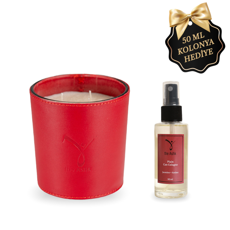 Deri Can Kirmizi Bitkisel Mum 500gr - theAshk