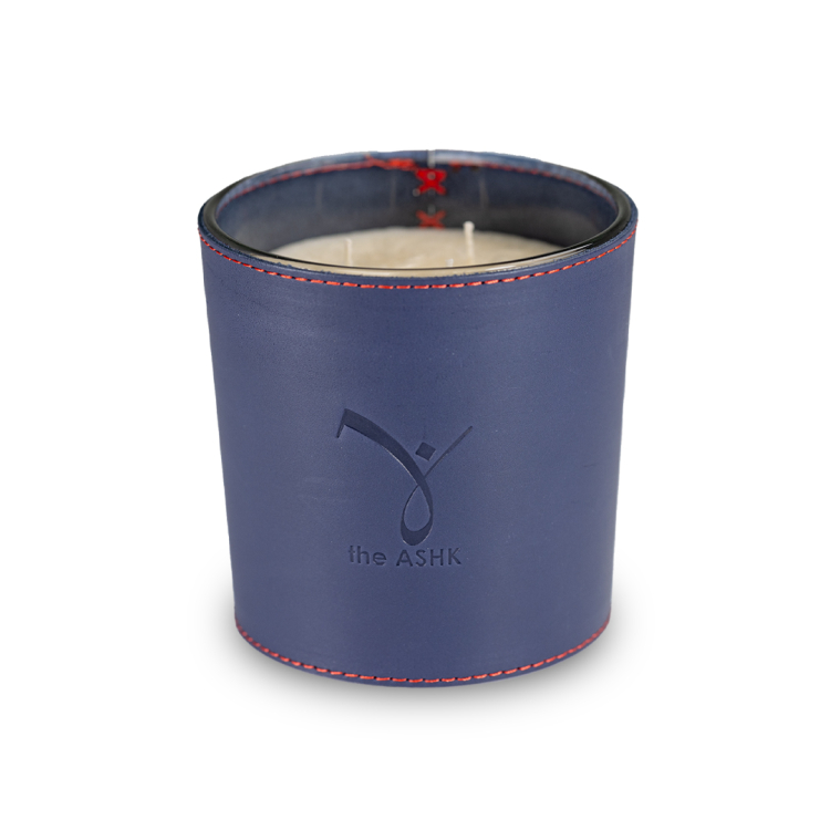 Deri Hayal Lacivert Bitkisel Mum 1000gr - theAshk
