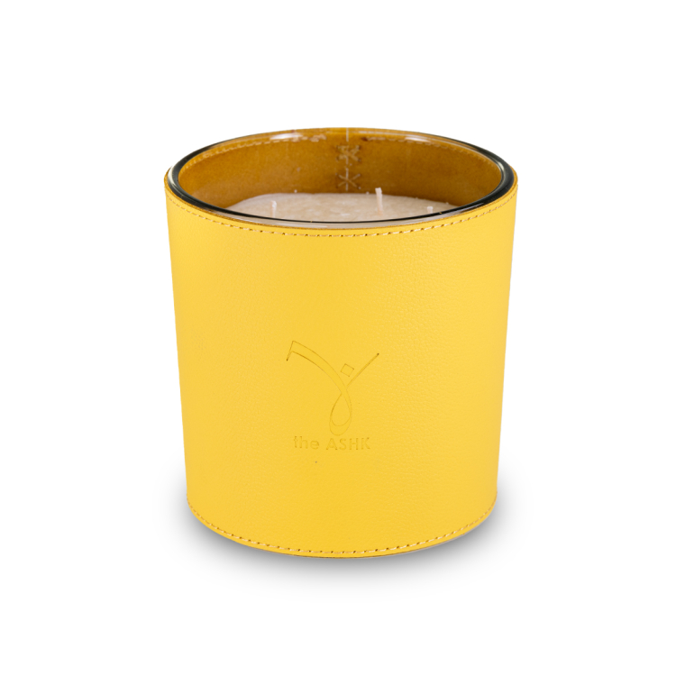 Deri Soul Sarı Bitkisel Mum 1000gr - theAshk