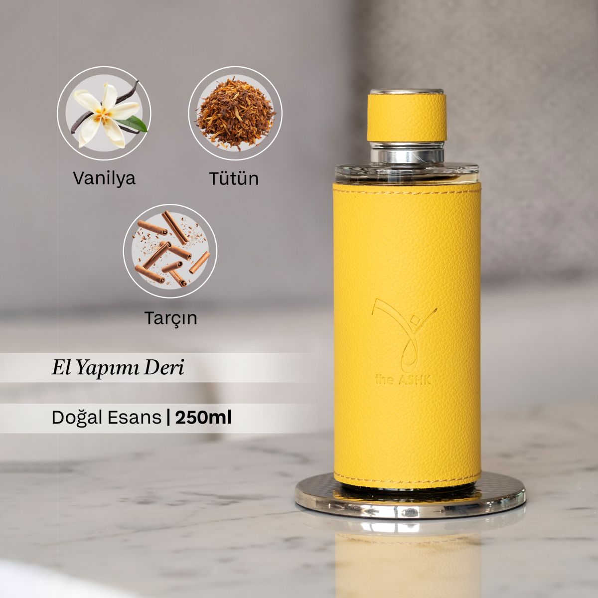 Deri Soul Sarı Kolonya 250ml, Vanilya | Tütün | Tarçın - 3