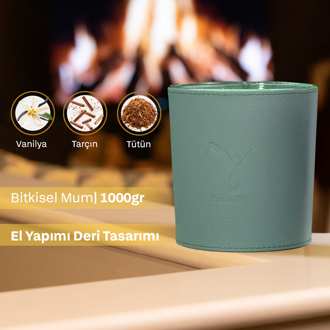 Deri Soul Su Yesili Bitkisel Mum 1000gr - 3