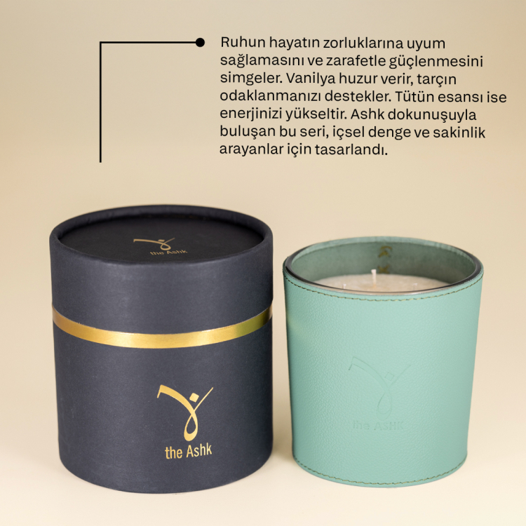 Deri Soul Su Yesili Bitkisel Mum 500gr - 4