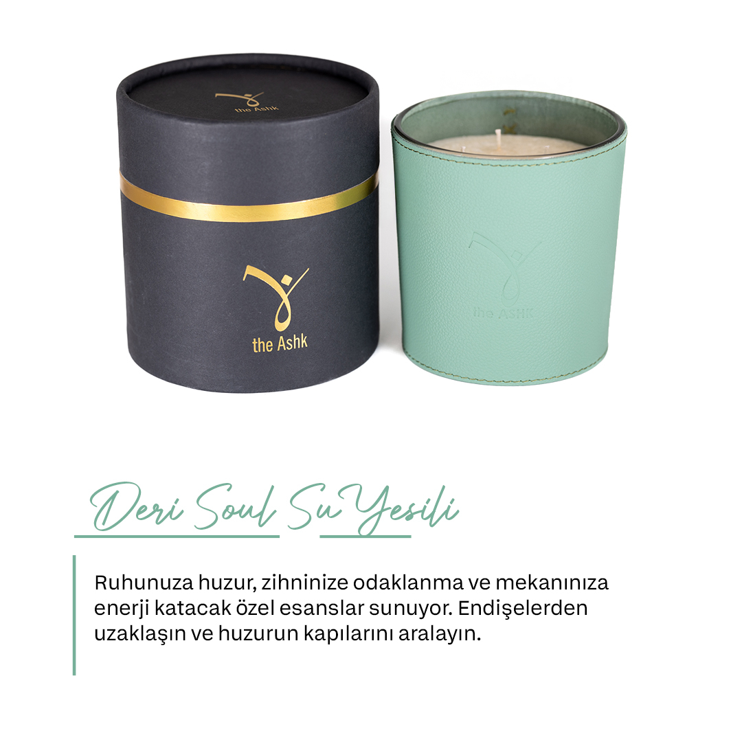 Deri Soul Su Yesili Bitkisel Mum 500gr - 2