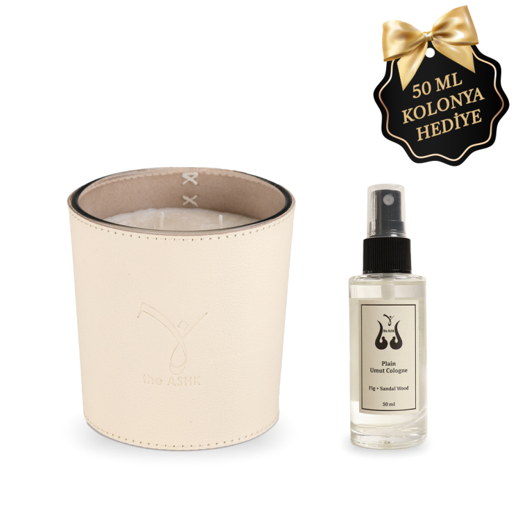 Deri Umut Bej Bitkisel Mum 500gr - theAshk