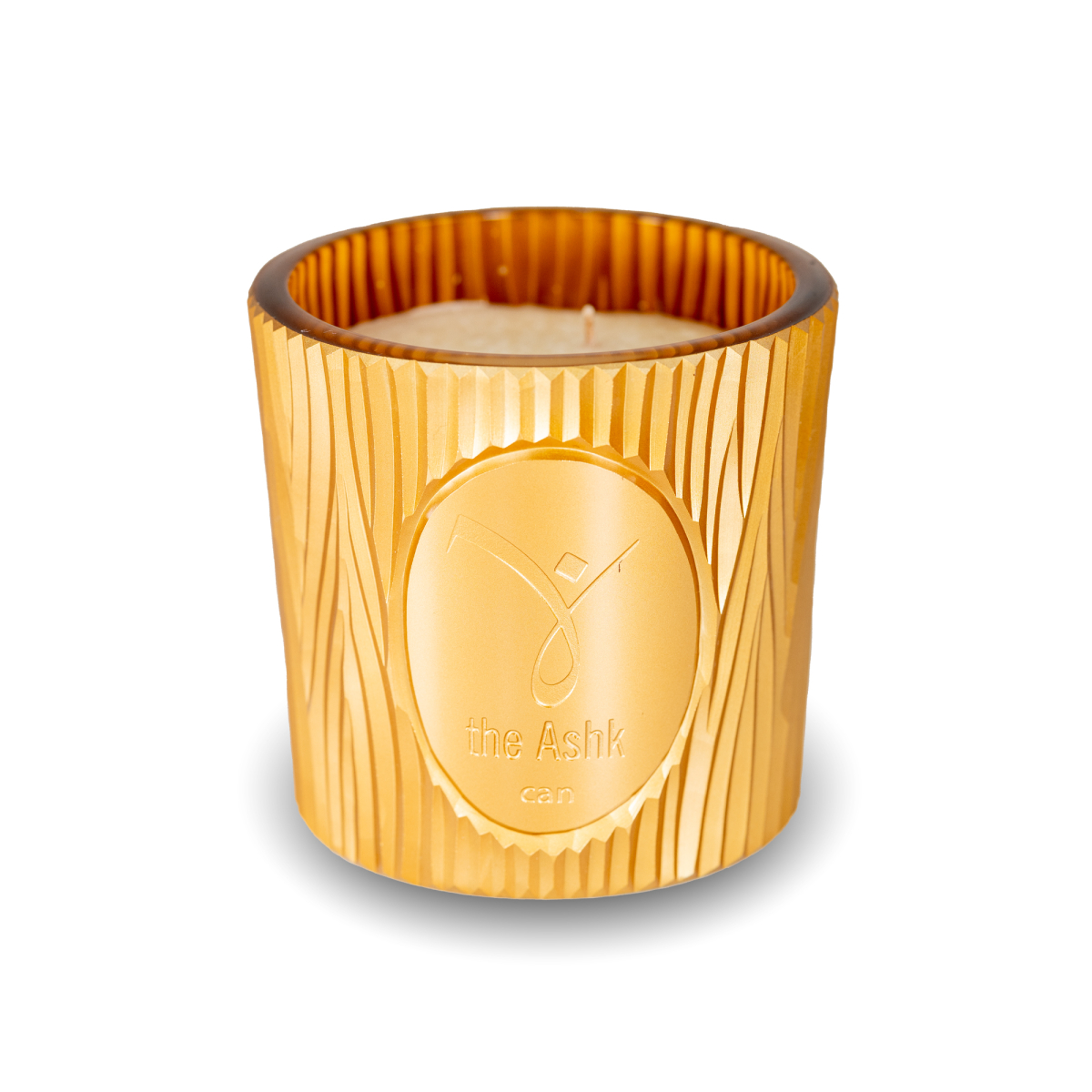 Glass Can Gold Candle 1000gr - 1