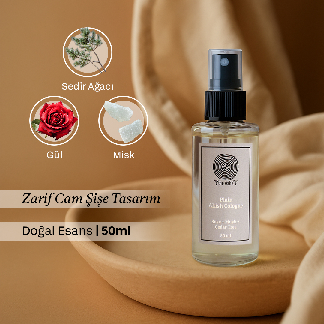 Plain Akish Kolonya 50ml - 3